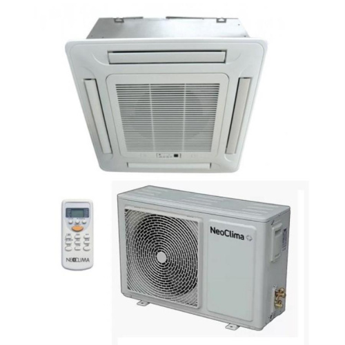 изображение Кассетный кондиционер Neoclima NS/NU-12B5, тепло/холод 3,5/3,9 кВт магазин Компании Интерком-НН картинка Neoclima NS/NU-12B5 кассетный кондиционер, тепло/холод 3,5/3,9 кВт от магазина Интерком-НН