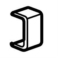 картинка 033602 DLPlus Накладка на стык кабель-канала белый размер 20х12,5 от магазина Интерком-НН