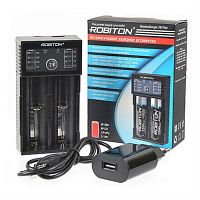картинка Robiton MasterCharger 2B Plus Автоматическое зарядное устройство для аккумуляторов 1-2 Ni-MH, Ni-Cd от магазина Интерком-НН