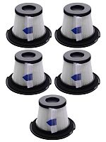 картинка Комплект 5шт HEPA фильтров для беспроводного ручного пылесоса Moosoo K17, Dibea C17, T6, T1 от магазина Интерком-НН