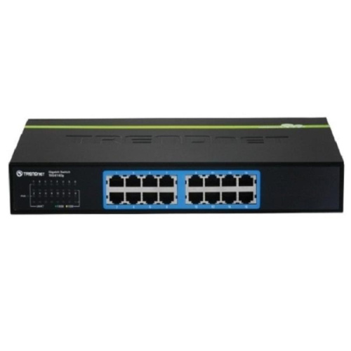 картинка TRENDnet TEG-S16Dg БУ Неуправляемый коммутатор 16 портов 10/100/1000Mbps Auto-MDIX (RJ-45) от магазина Интерком-НН