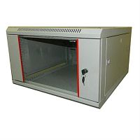 картинка Шкаф настенный 6U серия WM (600х650х370), разборный, серый Netko от магазина Интерком-НН