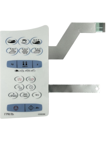 картинка Samsung DE34-00018J Сенсорная панель.мембрана для микроволновой, СВЧ печи CE2833NR/BWT, пиктограммы от магазина Интерком-НН