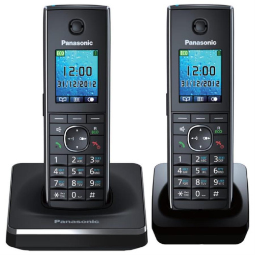 картинка Panasonic KX-TG8552RUB - Беспроводной телефон DECT (радиотелефон) , цвет: черный  от магазина Интерком-НН