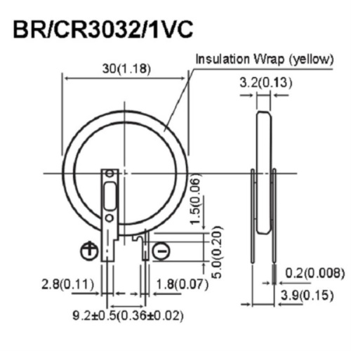 изображение Panasonic CR23541VC 3V Litium элемент питания (батарейка) для АТС KX-TEB308RU с выводами под пайку магазин Компании Интерком-НН фото 2 картинка Panasonic CR23541VC 3V Litium элемент питания (батарейка) для АТС KX-TEB308RU с выводами под пайку от магазина Интерком-НН фото 2