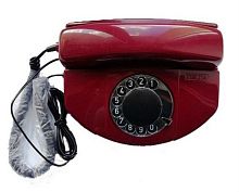 картинка Телта-308 Телефон с дисковым номеронабирателем (красный) от магазина Интерком-НН