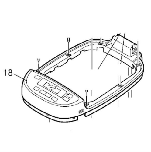картинка Panasonic ADB96K165K1S (Upper frame) верхняя рама корпуса хлебопечи для SD-ZB2502BTS от магазина Интерком-НН фото 2