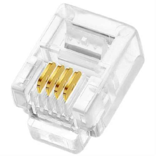картинка Разъем RJ-11(RJ11) 6р4с для линейного подключения 4 контакта от магазина Интерком-НН фото 2