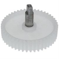 картинка Шестерня большая с валом под паз D=80/12мм, H=63мм, 38 прямых зубьев для мясорубки Дельта от магазина Интерком-НН