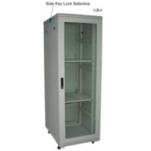 картинка Шкаф напольный 19", 18U, (600х600), серый (WT-2041B-18U-WO-600x600-G) от магазина Интерком-НН