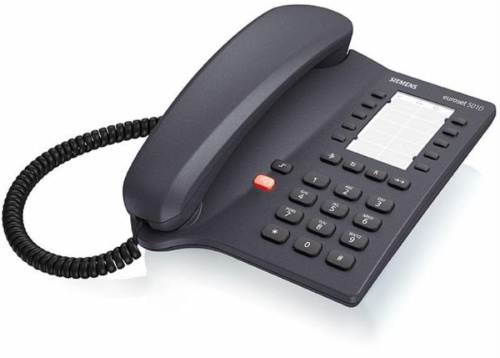 картинка Euroset 5010 anthracite Siemens проводной телефон, цвет черный от магазина Интерком-НН