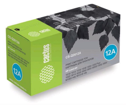 изображение Картридж CACTUS CS-Q2612AS для принтеров HP Laser Jet 1010/1012/1015/1018/1020/1020 Plus/1022/3015 магазин Компании Интерком-НН картинка Картридж CACTUS CS-Q2612AS для принтеров HP Laser Jet 1010/1012/1015/1018/1020/1020 Plus/1022/3015 от магазина Интерком-НН