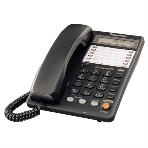 картинка Panasonic KX-TS2365RUB проводной телефон, цвет черный от магазина Интерком-НН