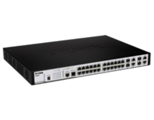 картинка D-Link DES-3810-28 Управляемый коммутатор 3 уровня с 24 порт 10/100 Мбит/с, 4 комбо 1000BASE-T/SFP от магазина Интерком-НН
