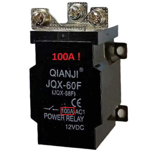 картинка Силовое реле Qianji JQX-60F-A (JQX-58F) управление 12В, контакты 250В 100А от магазина Интерком-НН