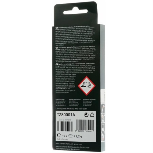 картинка Bosch 00312097 (TZ80001A) таблетки для очистки от эфирных масел для кофемашин (10 шт.) от магазина Интерком-НН фото 5