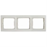 картинка 774453 Рамка 3 поста, горизонтальная, белая, Valena Legrand от магазина Интерком-НН
