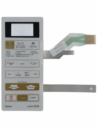 картинка Samsung DE34-00356H сенсорная панель управления для микроволновой печи (СВЧ) GE83DTR-W/BWT  от магазина Интерком-НН фото 2