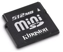 картинка ...Память MiniSD 512Mb Kingston (+adapter MiniSD) от магазина Интерком-НН