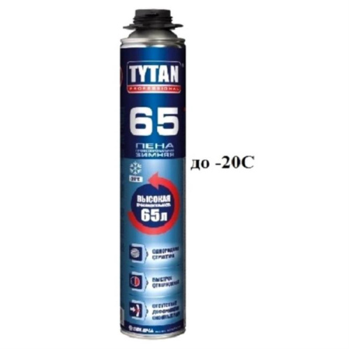 изображение Пена профессиональная зимняя Tytan Professional 65 магазин Компании Интерком-НН картинка Tytan Professional 65 Пена профессиональная зимняя от магазина Интерком-НН