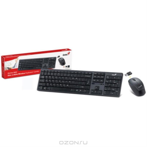 картинка Комплект Клавиатура и мышь Genius SlimStar 8000 black беспроводные от магазина Интерком-НН фото 2