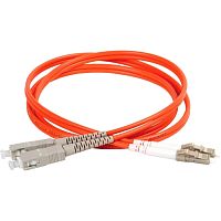 картинка Патч-корд оптический (optic patch cord) SC/UPC-LC/UPC MM 50/125мкм многомодовый (duplex) 0.5 метра от магазина Интерком-НН