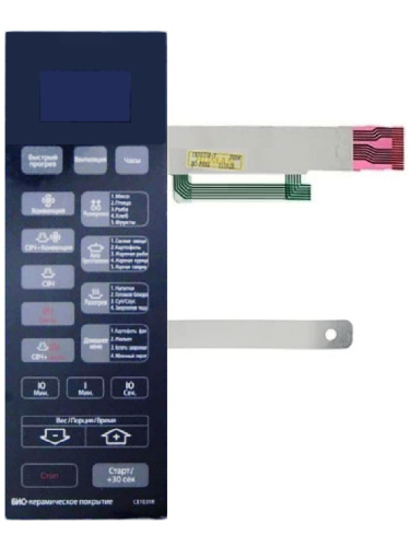 картинка Samsung DE34-00266K Сенсорная панель управления для микроволновой печи (СВЧ) CE1031R-TS черный от магазина Интерком-НН