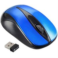 картинка Oklick 675MW Мышь беспроводная USB, чёрный/синий от магазина Интерком-НН