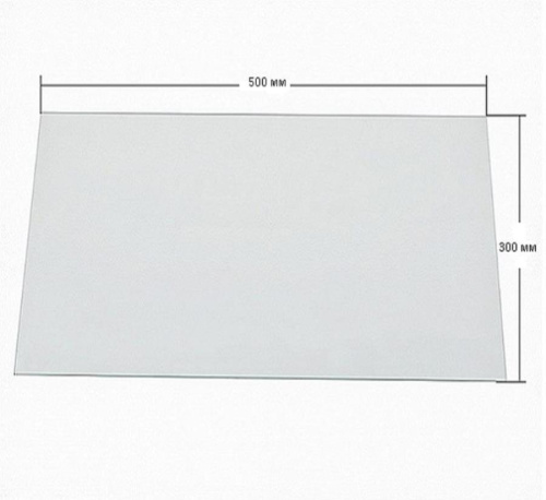 картинка Стеклянная полка над овощными ящиками для холодильника 500х300мм от магазина Интерком-НН