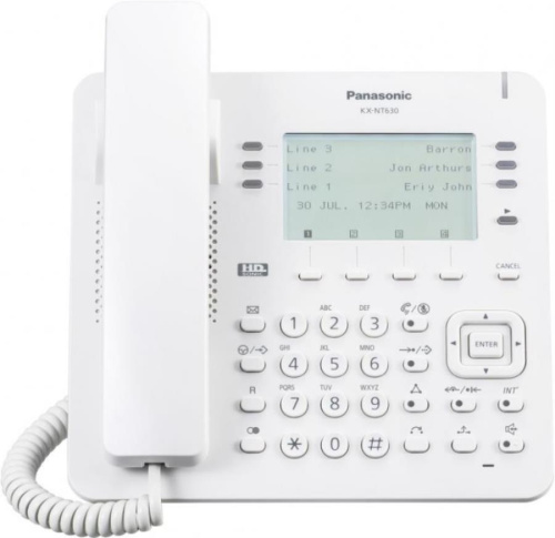 картинка Телефон IP Panasonic KX-NT630RU белый от магазина Интерком-НН фото 9