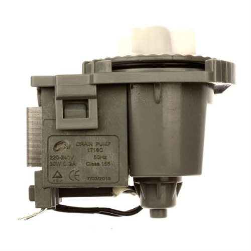 картинка Fudi 49037217 (1718C) сливной насос (помпа) 30Вт 0.2A для посудомоечной машины Candy, Gorenje  от магазина Интерком-НН фото 2