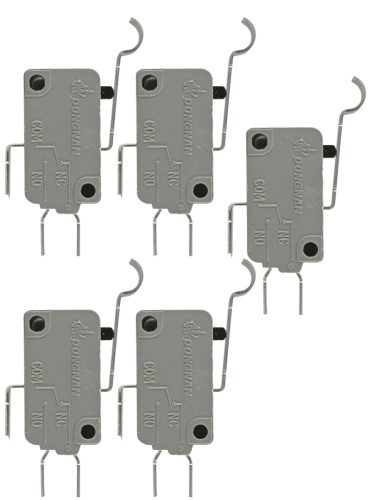 картинка Микропереключатель 5 шт.Dongnan KW3A-16Z6-A200 3-х контактный 16(4)A 250V с рычагом 27мм от магазина Интерком-НН фото 2