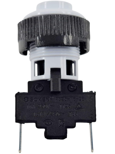картинка Gefest ПКН-525.2-111 кнопка подсветки духовки 2-х контактная 16A, 250V для плиты Гефест 5300, 5500 от магазина Интерком-НН
