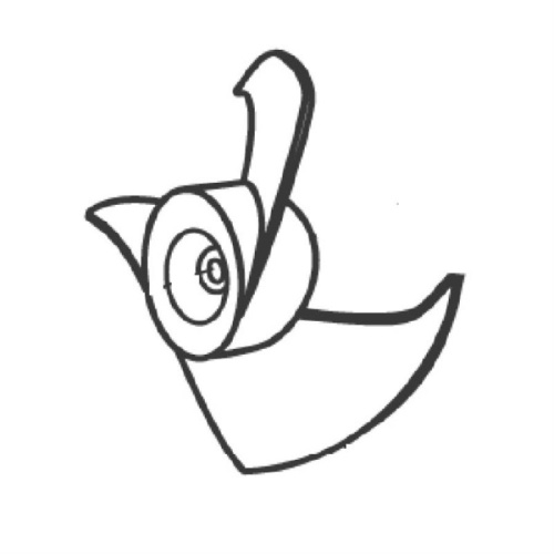 картинка Panasonic CWH00K087 Крыльчатка вентилятора внешнего блока кондиционера CU-A18CTP5 от магазина Интерком-НН фото 2