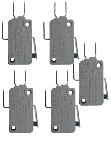 картинка Микропереключатель 5 шт. Dongnan KW3A-16Z1-A200 3-х контактный 16(4)A 250V с рычагом 14мм от магазина Интерком-НН фото 2