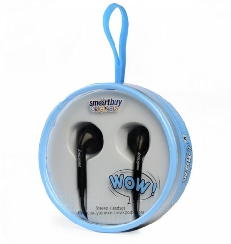 картинка Smartbuy SBH-810 Мобильная гарнитура WOW, черная от магазина Интерком-НН