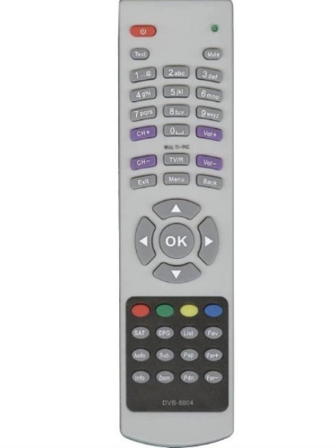 картинка Huayu DVB-8004 (20761) пульт дистанционного управления (ПДУ) для спутникового ресивера от магазина Интерком-НН
