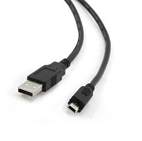 картинка Кабель USB 2.0 AM/miniB 5pin 3.0м черный (пакет) SmartTrack K-631  от магазина Интерком-НН