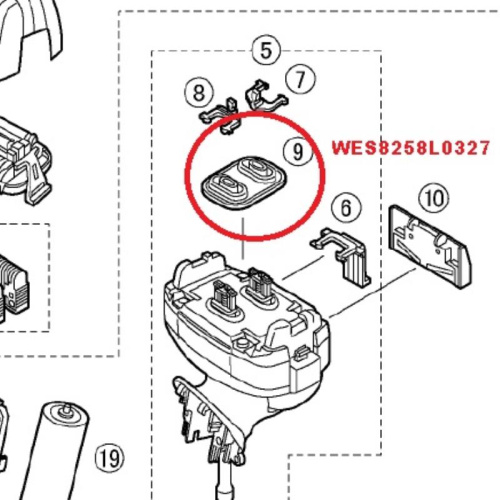картинка Panasonic WES8258L0327 Водонепроницаемая резиновая прокладка для электробритвы ES8241, ES8243     от магазина Интерком-НН фото 2