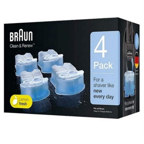 картинка Braun 81667757 сменные картриджи CCR4 (4шт) с чистящей жидкостью для систем самоочистки бритв  от магазина Интерком-НН