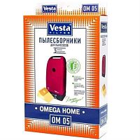 картинка Vesta filter OM05 комплект мешков-пылесборников бумажных (5шт) для пылесоса Omega Home от магазина Интерком-НН