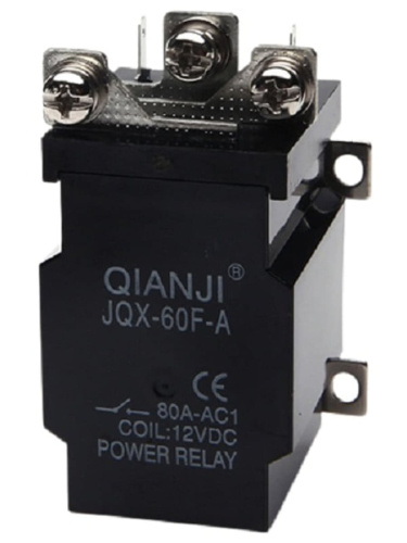 изображение Силовое реле Qianji JQX-60F-A (Xinyu JQX-80A, LJQX-68F/1Z) 12В, контакты 250В 80А магазин Компании Интерком-НН картинка Силовое реле Qianji JQX-60F-A (Xinyu JQX-80A, LJQX-68F/1Z) 12В, контакты 250В 80А от магазина Интерком-НН