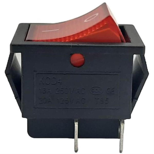 изображение Выключатель KCD4 (130(20A)) 1 положение красный, 4 контакта 16A, 250V для электроинструмента магазин Компании Интерком-НН фото 2 картинка Выключатель KCD4 (130(20A)) 1 положение красный, 4 контакта 16A, 250V для электроинструмента от магазина Интерком-НН фото 2