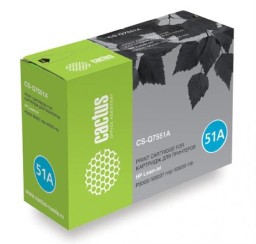 картинка Картридж CACTUS CS-Q7551A для принтеров HP Laser Jet P3005/M3027 mfp/M3035 mfp от магазина Интерком-НН