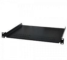 картинка WT-2114D-B Полка консольная 19", 1U, 400 мм цвет: черный от магазина Интерком-НН