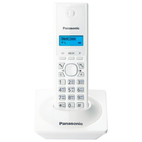 изображение Panasonic KX-TG1711RUW беспроводной телефон Panasonic DECT (радиотелефон) , цвет белый магазин Компании Интерком-НН картинка Panasonic KX-TG1711RUW беспроводной телефон DECT (радиотелефон) , цвет белый от магазина Интерком-НН