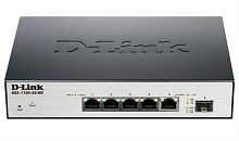 картинка D-Link DGS-1100-06 Настраиваемый коммутатор с 5 портами 10/100/1000Base-T и 1 портом SFP  от магазина Интерком-НН