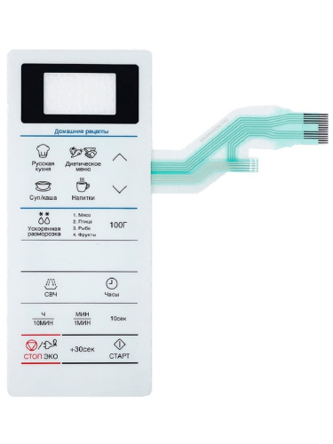 картинка Samsung DE34-00366H сенсорная панель управления для микроволновой печи (СВЧ) ME83ARW от магазина Интерком-НН