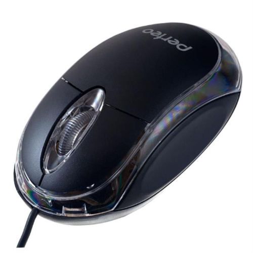 картинка Perfeo PF-010 Glow Мышь проводная с подсветкой (черная) от магазина Интерком-НН