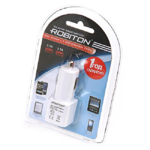 картинка Robiton TwinUSB2100/AUTO Автомобильное зарядное устройство с 2 USB выходами  от магазина Интерком-НН фото 2
